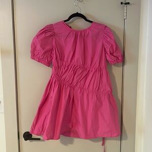 Future Collective pink puff sleeve dress